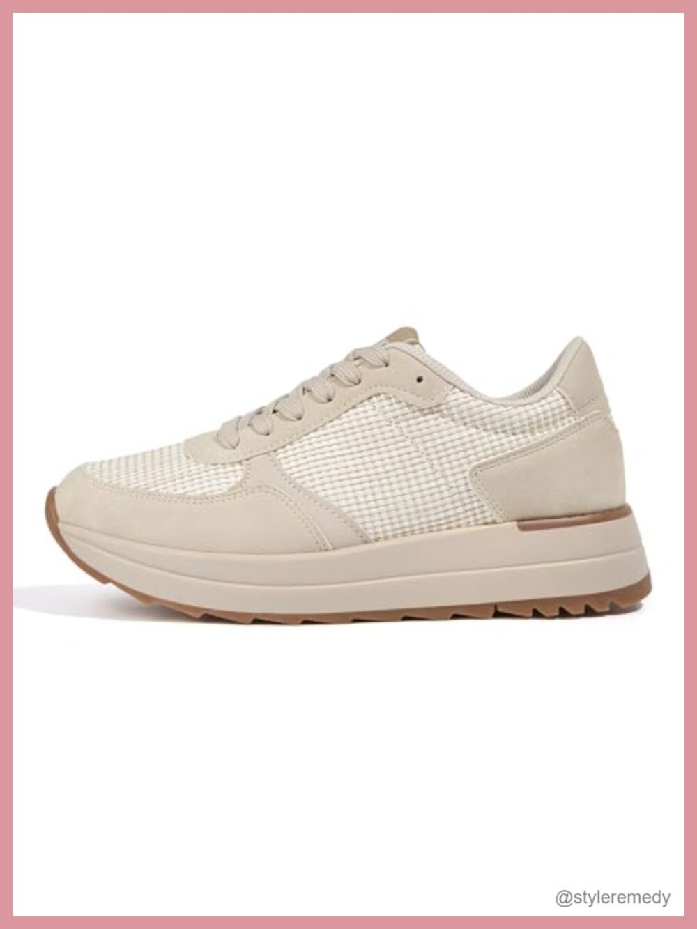 Womens Platform Fashion Sneakers Retro Classic Trainers Chunky Walking Shoes